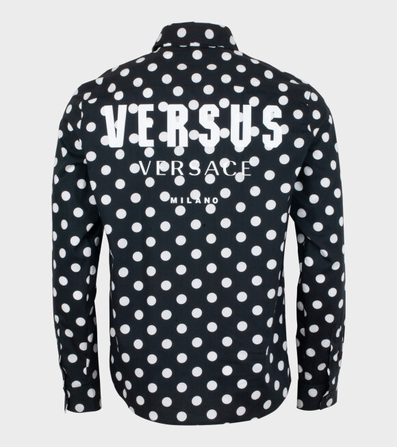 Versus Versace - Camicia Uomo Shirt Black/White Dots