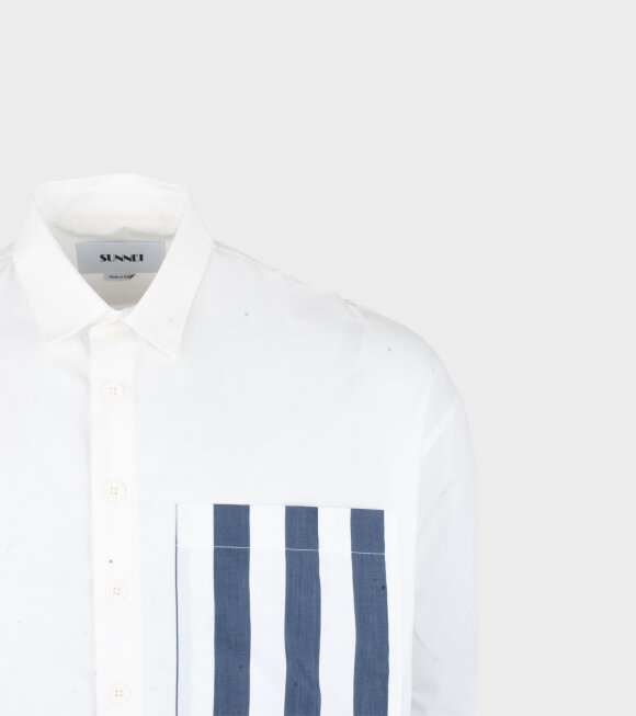 Sunnei - Woven Classic Overshirt White