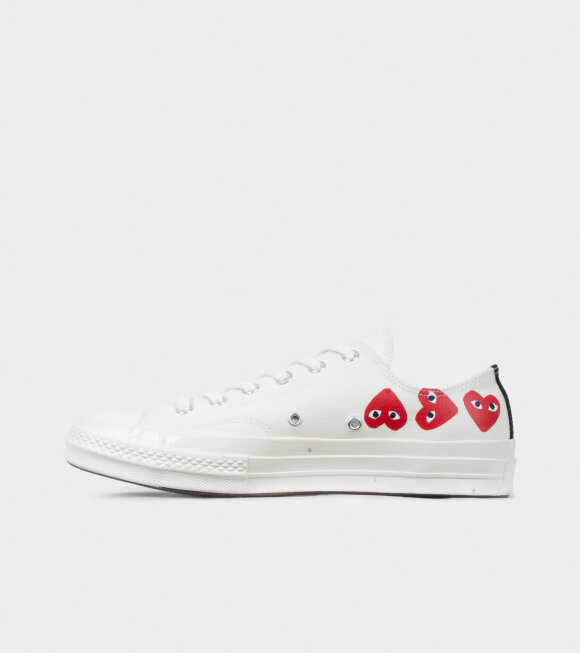 Comme des Garcons PLAY - Chuck Taylor Low Multi White