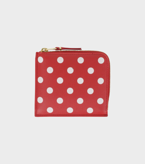 Comme des Garcons Wallet - Classic Dots Wallet Red/White