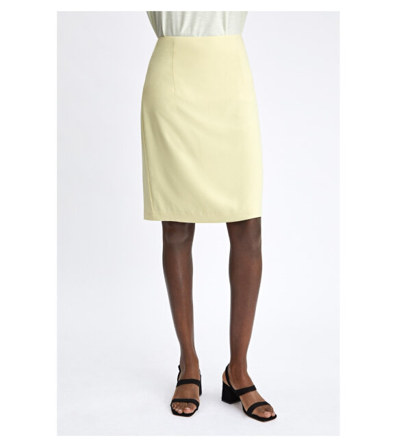Filippa K - High Waist Crepe Skirt Yellow