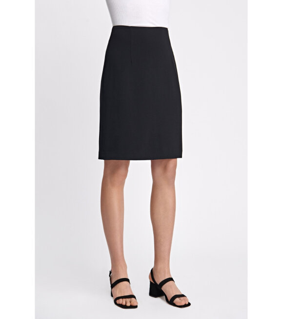 Filippa K - High Waist Crepe Skirt Black