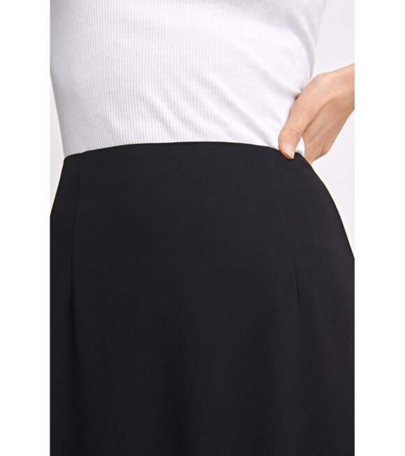 Filippa K - High Waist Crepe Skirt Black