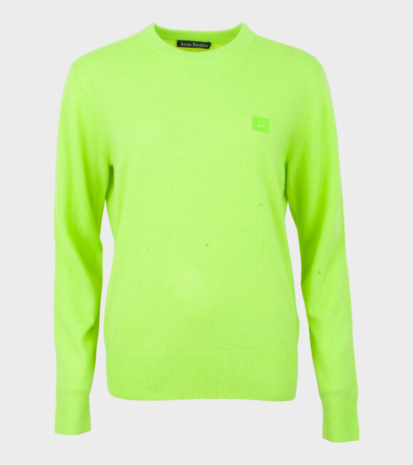 Acne Studios - Nalon Face Sweater Lime Green