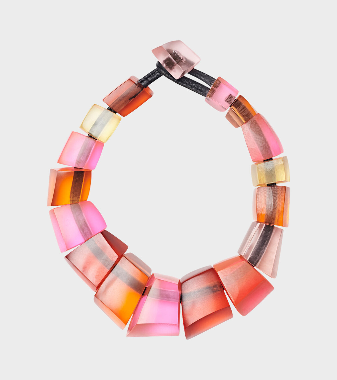 dr. Adams - Jewellery - Monies - Necklace Multi Coloured Resin