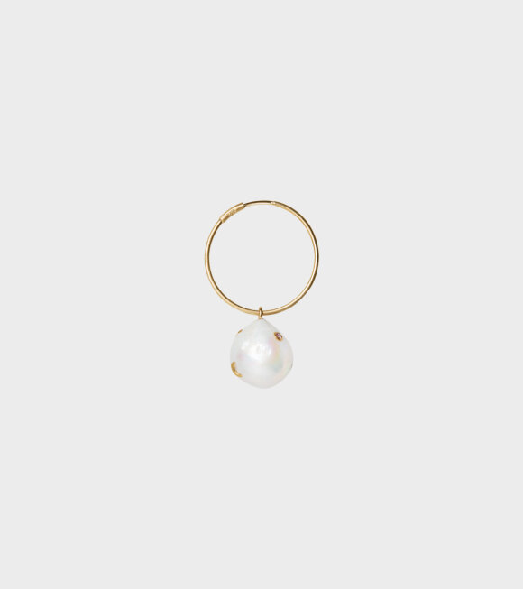 Jane Kønig - Baroque Pearl Earring Gold