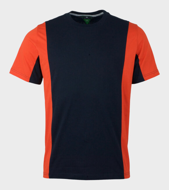 Paul Smith - Panel T-shirt Navy/Orange
