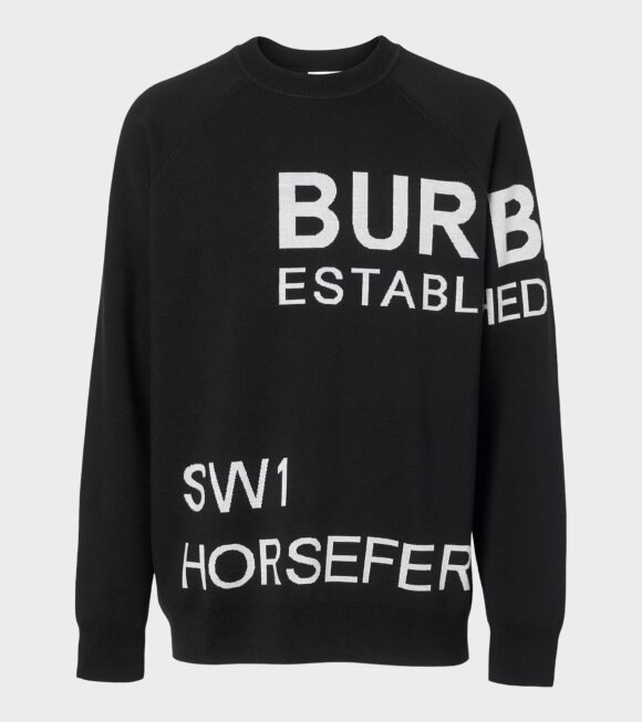 Burberry - Horseferry Intarsia Sweater Black