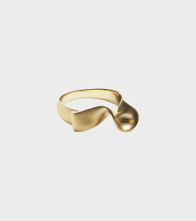 Trine Tuxen - Ribbon Ring II Goldplated