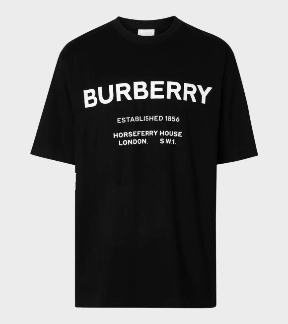 Burberry - Horseferry Print Cotton T-shirt Black