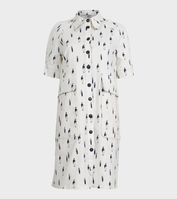 Baum und Pferdgarten - Amanda Denim Dress White Print