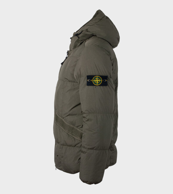Stone Island - Garment Dyed Cinkle Reps Ny Down Green