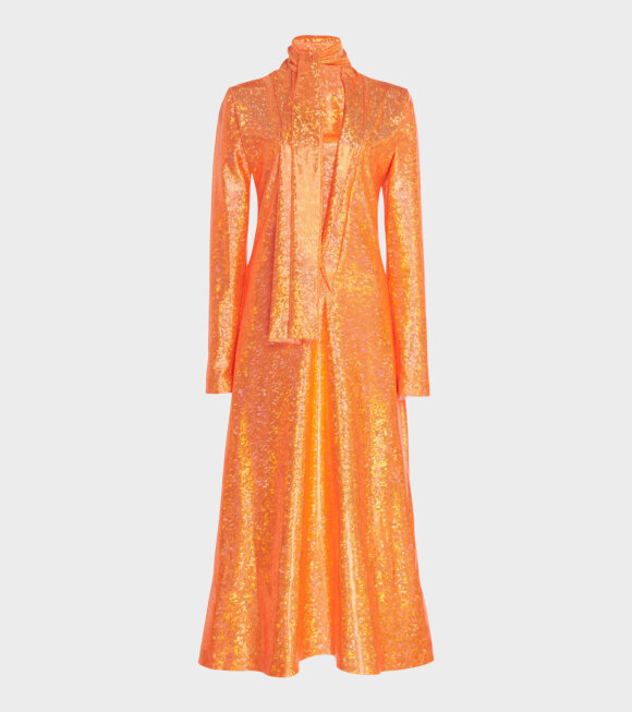 Saks Potts - Yasmin Dress Orange Shimmer