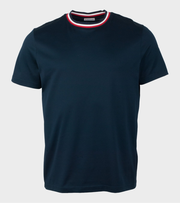 Moncler - Maglia Neckline T-Shirt Navy Blue