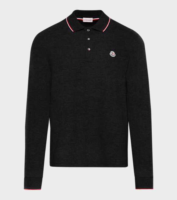 Moncler - Maglia Polo Longsleeved T-shirt Black