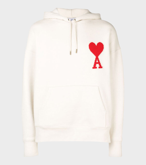 AMI - Big Patch Hoodie Off-White