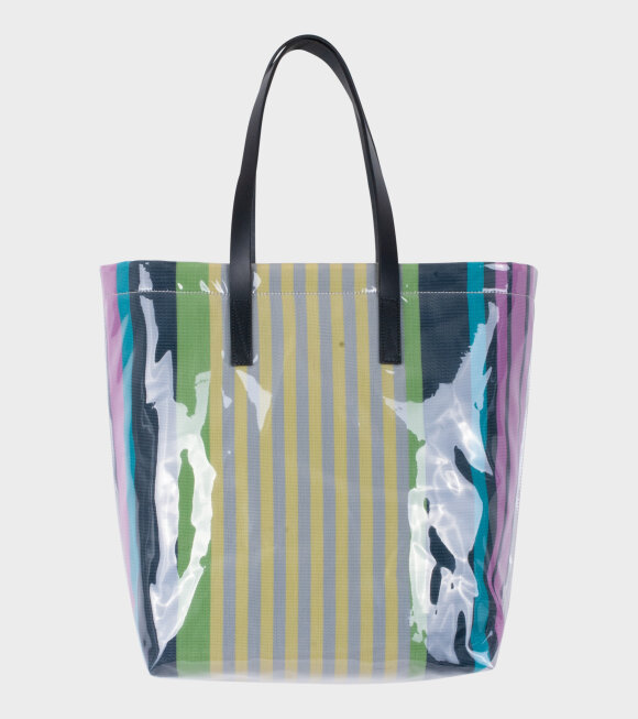 Marni - Vinyl Shopping Bag Green/Blue/Yellow