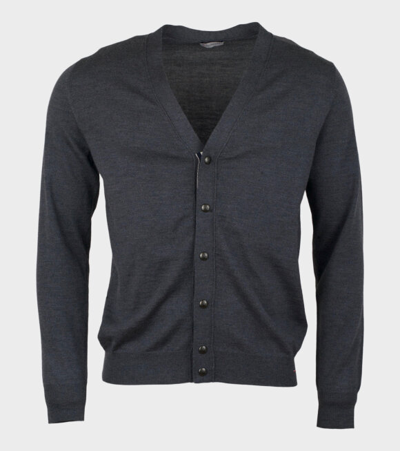 Moncler - Maglione Tricot Knitted Cardigan Grey