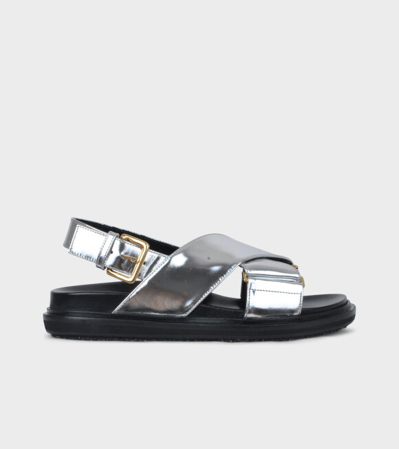 Marni - Fussbett Sandal Silver