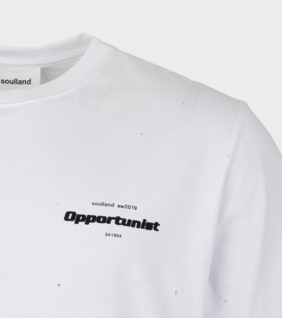 Soulland - Olsson T-shirt White Print