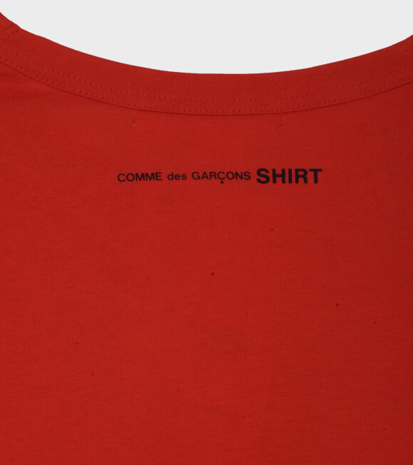 Comme des Garcons Shirt - Longsleeved T-shirt Red 