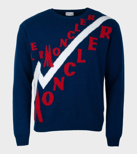 Moncler - Maglione Longsleeved Knit Blue