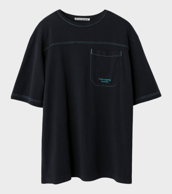 Acne Studios - Relaxed Fit T-shirt Dark Anthracite Black