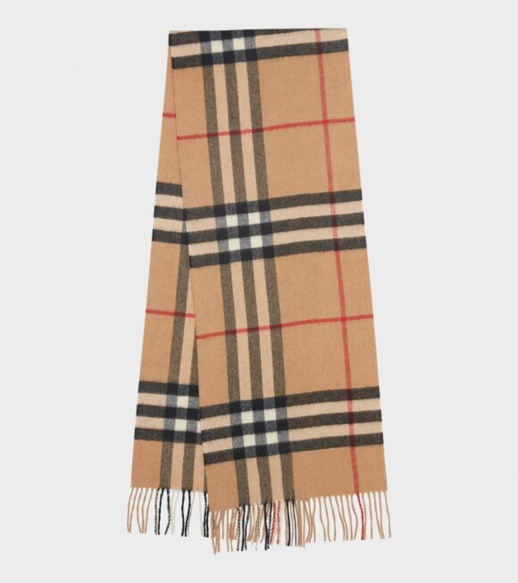 Burberry - Giant Check Cashmere Scarf Archive Beige