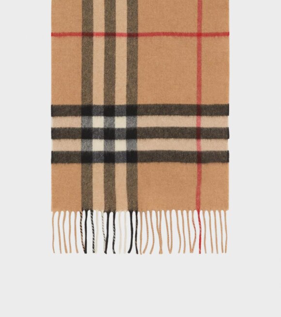 Burberry - Giant Check Cashmere Scarf Archive Beige