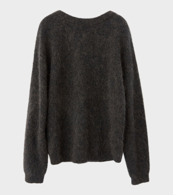Acne Studios - Dramatic Moh Oversized Sweater Warm Charcoal
