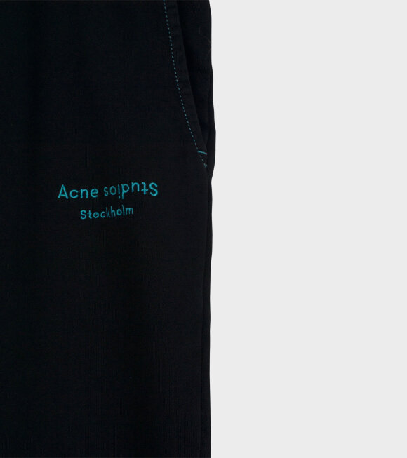 Acne Studios - Franco Acid Logo-Embroidered Sweatpants Black