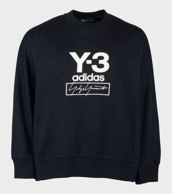 Y-3 - Long Sleeve Logo T-shirt Black