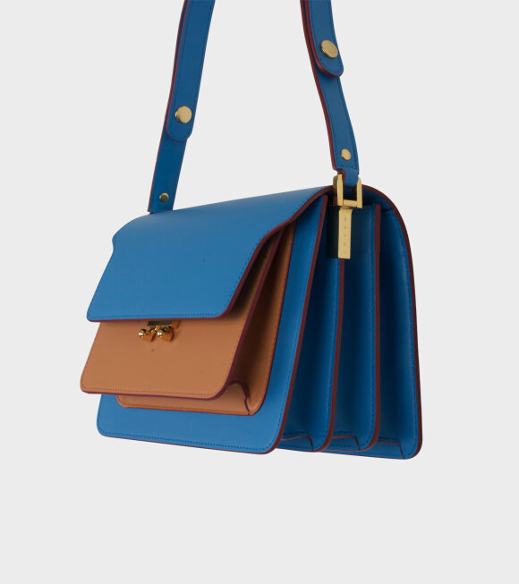 Marni - Medium Trunk Bag Blue/Brown 