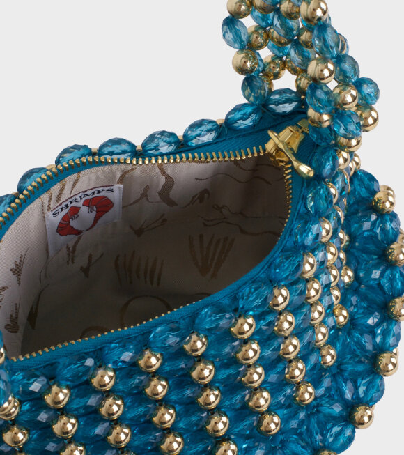 Shrimps - Quinn Beaded Handbag Blue