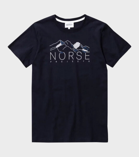 Norse Projects - Niels Mountains N01 T-shirt Blue