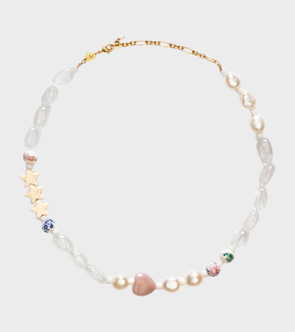 Anni Lu - Heloise Necklace Gold White
