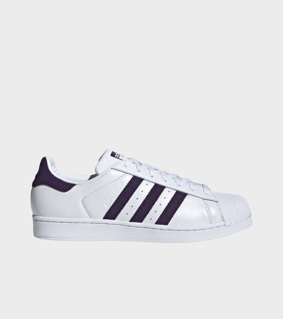 Adidas  - Superstar White/Purple