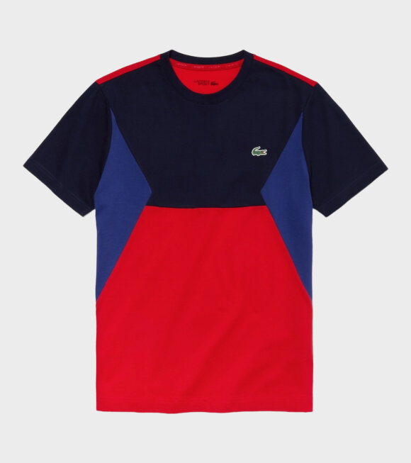 Lacoste - Logo Tricolor T-shirt Red Multi