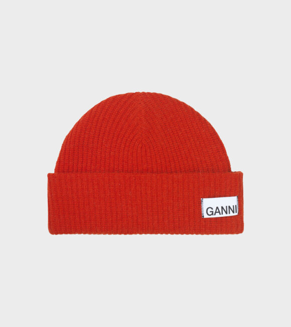 Ganni - Hat Fiery Red