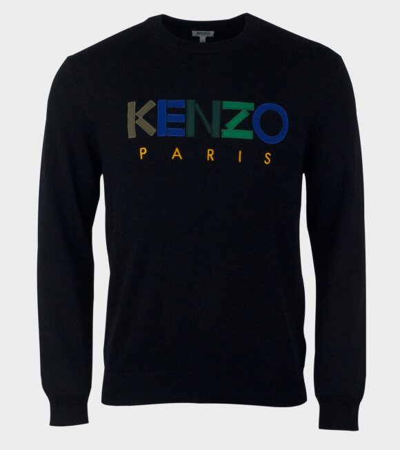 Kenzo - Long sleeve Logo Pullover Black