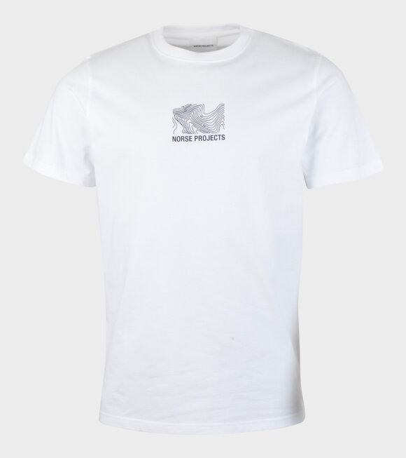 Norse Projects - Niels Small Topo Logo T-shirt White