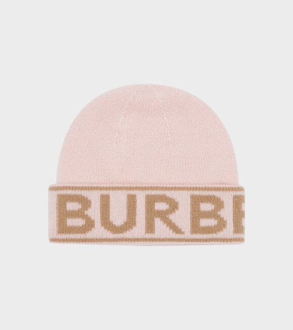 Burberry - Logo Intarsia Cashmere Beanie Candy Pink