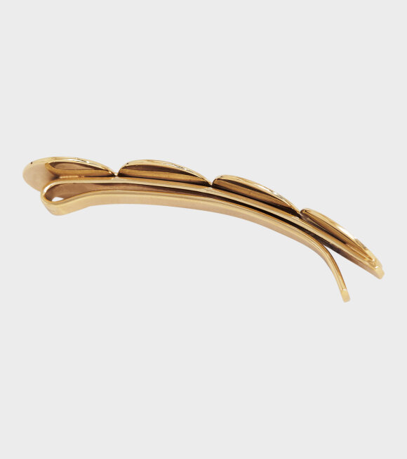 Trine Tuxen - Large Logo Hair Clip Gold