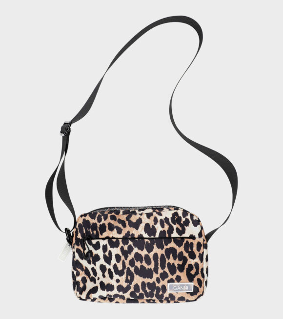 Ganni - Tech Fabric Bag Leopard