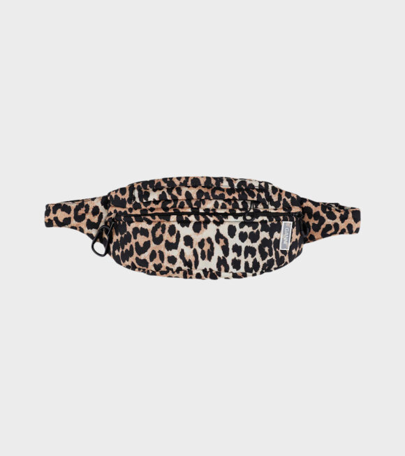 Ganni - Tech Fabric Bumbag Leopard 