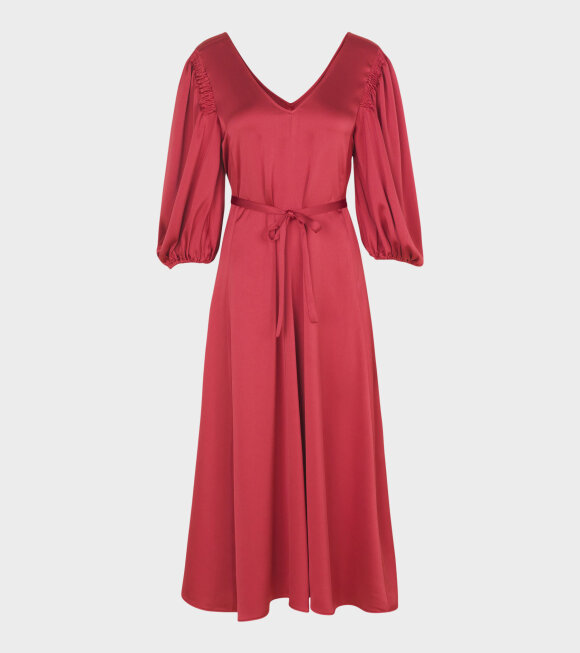 Stine Goya - Marlen Sheen Cady Dress Red