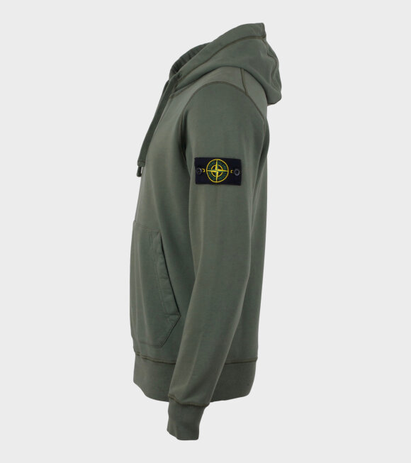 Stone Island - Patch Hoodie Army Green 