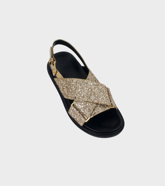 Marni - Fussbett Sandal Gold