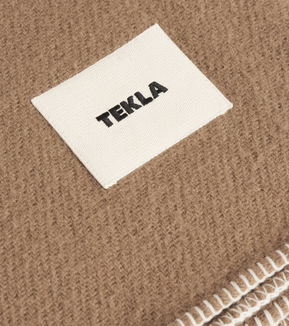 Tekla - Pure Wool Plaid Camel/Brown