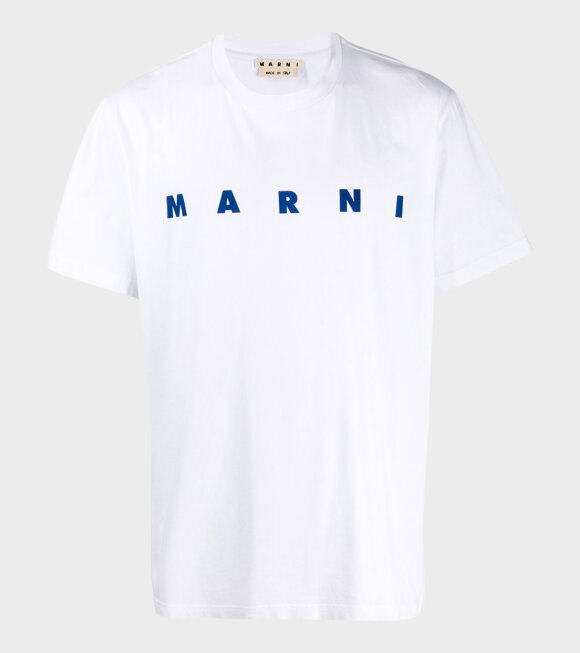Marni - Logo T-shirt White/Blue